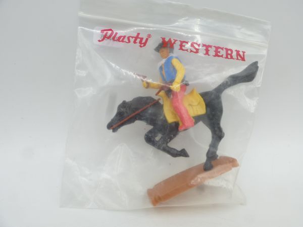 Plasty Cowboy reitend mit 2 Pistolen - ladenneu, in Originaltüte