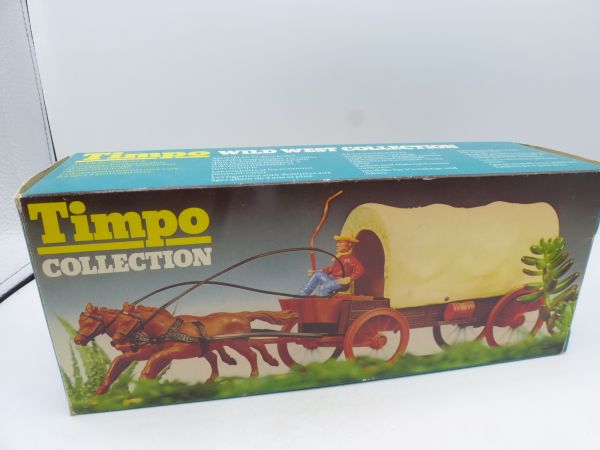 Timpo Toys Covered wagon with coachman 3rd version, ref. No. 271 - orig. packaging