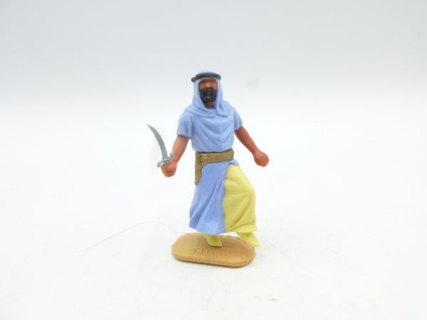 Timpo Toys Arab standing with dagger, light blue, inner skirt yellow
