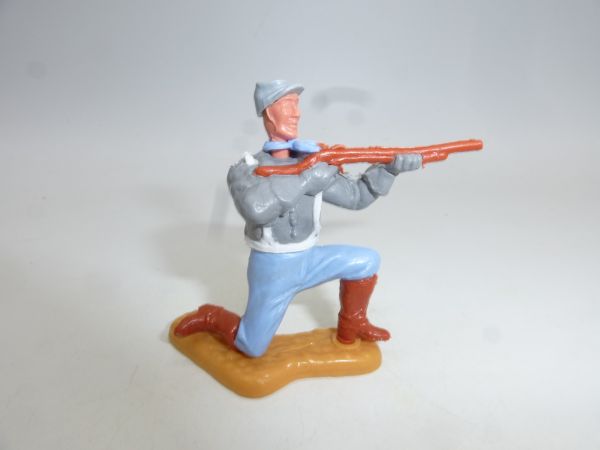 Timpo Toys Südstaatler 2. Version kniend, Gewehr schießend