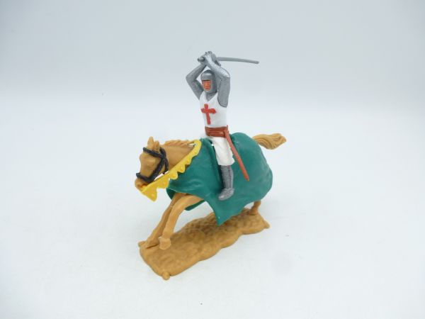 Timpo Toys Crusader 2nd version riding, striking sword ambidextrously