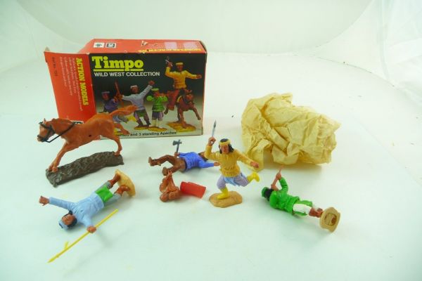Timpo Toys Minibox Apachen, Nr. 723 - Figuren sehr guter Zustand