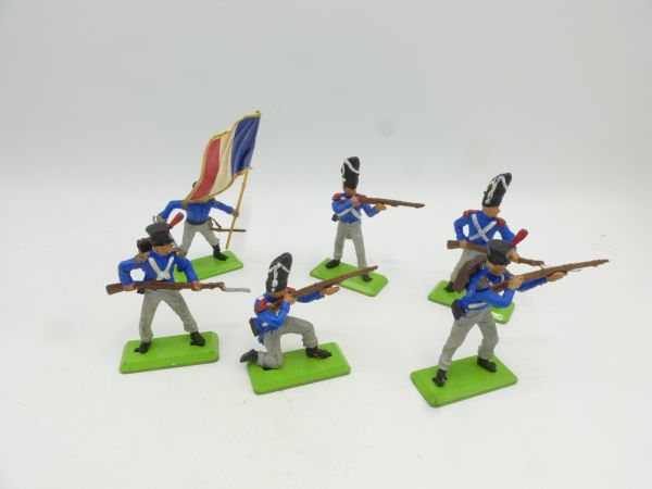 Britains Deetail Waterloo Soldaten, Franzosen (6 Figuren) - schöner Satz