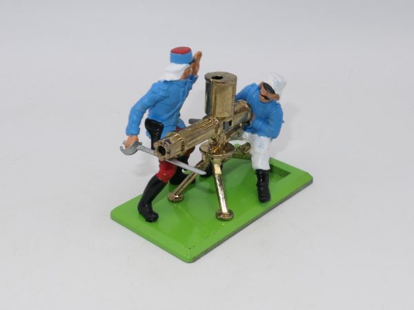 Britains Deetail Foreign legionnaire, mini diorama MG position with 2 figures