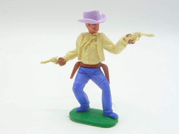Timpo Toys Cowboy 1st version, Sheriff with big hat (lilac)