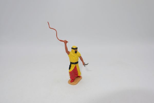 Timpo Toys Araber stehen, gelb mit Peitsche + Dolch