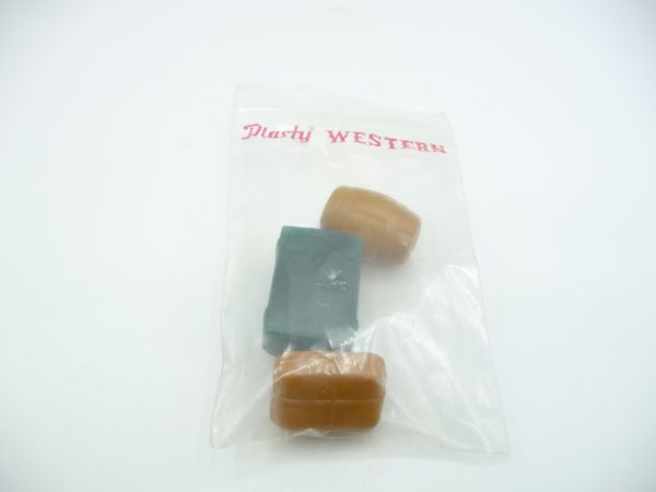Plasty 3 luggage parts, suitable for Wild West carriages, scenes, dioramas