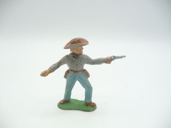 Timpo Toys Confederate Army soldier firing pistol