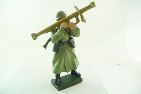 Mini Forma Deutscher Soldat stehend mit schwerem Geschütz