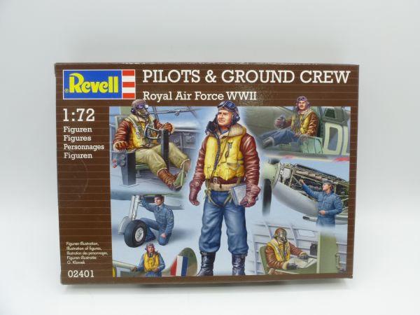 Revell 1:72 Royal Air Force Pilots & Ground Crew, No. 2401 - orig. packaging, sealed