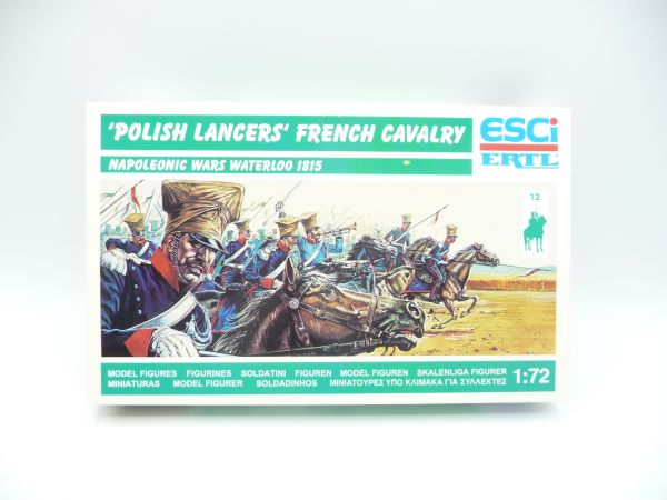 Esci 1:72 /Ertl 'Polish Lancers' French Cavalry 1815 P-218 - orig. packaging, figures on cast