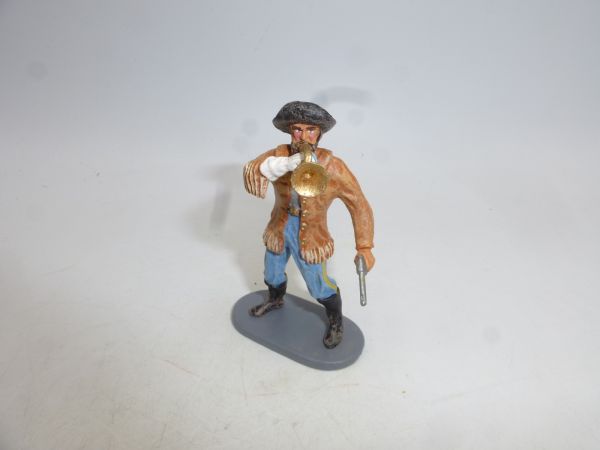 US cavalryman with trumpet + pistol - unused