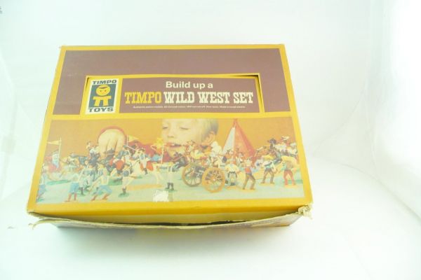 Timpo Toys Seltene Schüttbox mit 12 Indianertipis (Toyway) - unbespielt