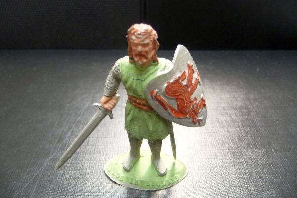 Timpo Toys Ritter stehend mit Schwert und Schild