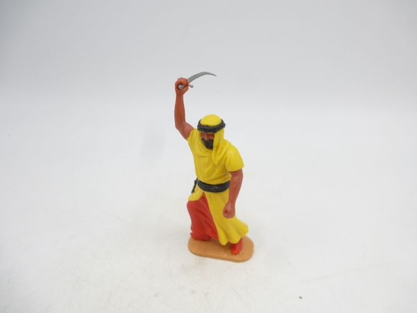Timpo Toys Araber stehend, gelb mit Krummsäbel