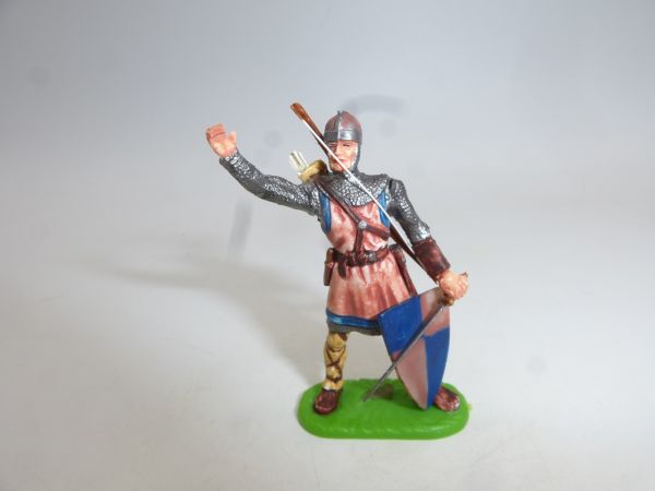Norman with arrow, sword + shield - great modification to 4 cm figures