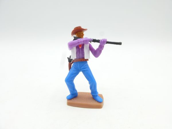 Plasty Cowboy stehend Gewehr schießend, 2. Version