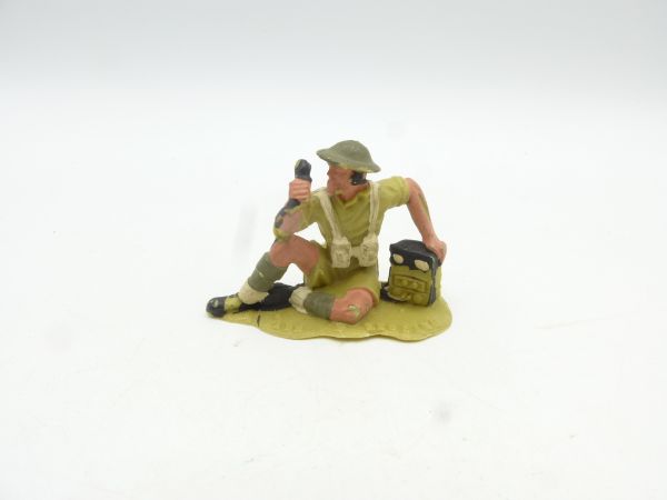 Timpo Toys 8th Army, radio operator - age-appropriate condition