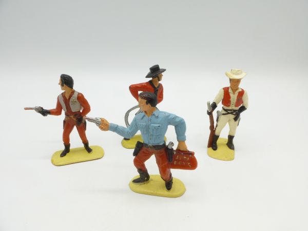 Set of great Cowboys (4 figures), similar to Starlux