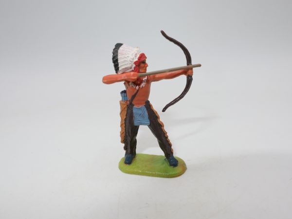 Elastolin 4 cm Indian standing shooting bow, No. 6829