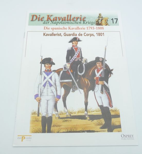 del Prado Bestimmungsheft Nr. 17 Kavallerist Guardia de Corps 1801