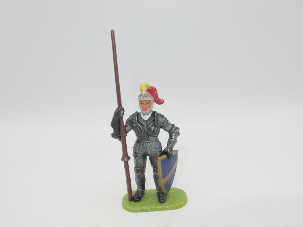 Elastolin 7 cm Knight standing with lance, No. 8937