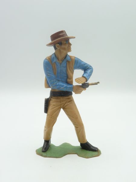 Marx blank figure Cowboy firing pistol (14 cm size)