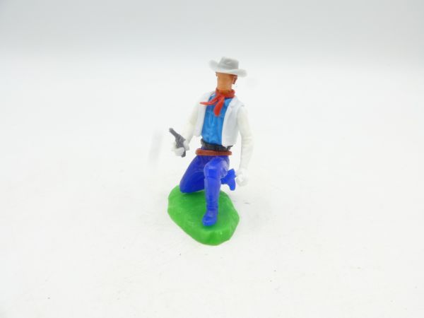 Elastolin 5,4 cm Cowboy kneeling with pistol