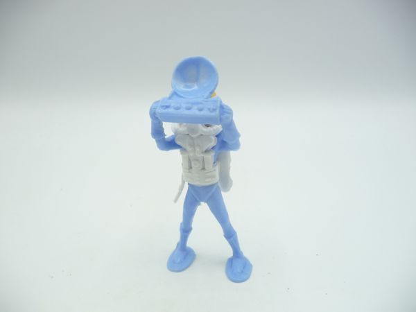 Cherilea Astronaut, hellblau, weiße Weste, gelber Helm - frühe Figur