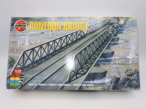 Airfix 1:72 Pontoon Bridge, No. 3383 - orig. packaging, on cast