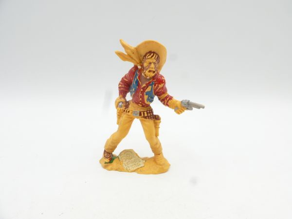 Lafredo Cowboy Pistole schießend / ziehend (ca. 9 cm) - siehe Fotos