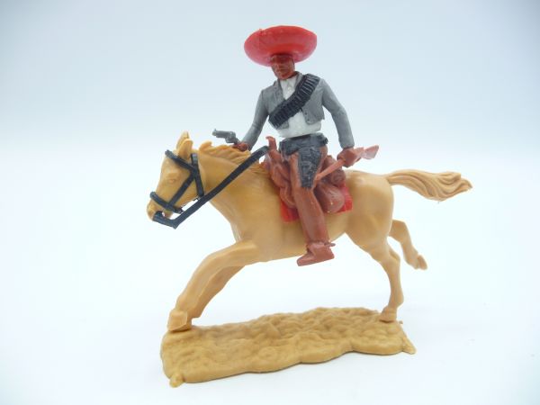 Timpo Toys Mexican riding, grey/white with pistol + rifle