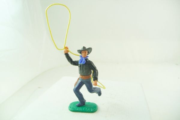 Timpo Toys Cowboy 2nd version running with lasso