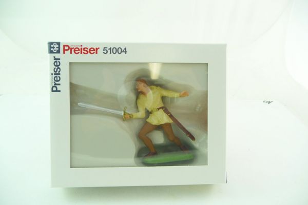 Preiser 7 cm Norman fighting with sword, No. 51004 - orig. packing