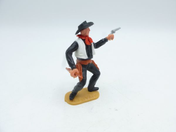 Timpo Toys Cowboy 2. Version mit Gewehr + Pistole - tolle Farbkombi