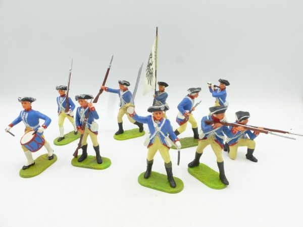 Elastolin 7 cm Great set Prussians (10 figures) - in original box