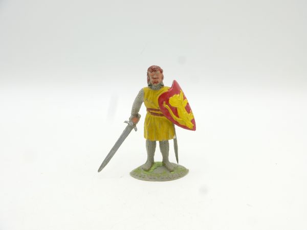 Timpo Toys Ritter stehend mit Schwert + Schild - tolle frühe Figur