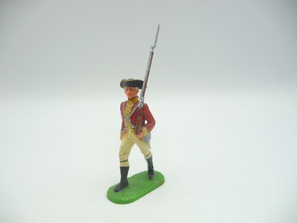 Elastolin 7 cm Britische Grenadiere: Soldat im Marsch, Nr. 9133 - tolle Bemalung
