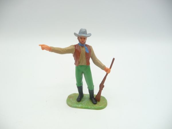 Elastolin 7 cm Settler standing with rifle, No. 7706 - very good condition