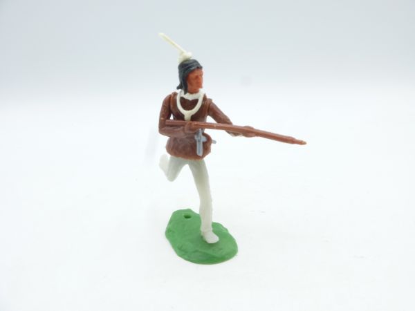 Elastolin 5,4 cm Indianer laufend schießend (zusätzl. Waffe im Gurt)