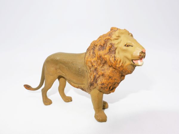 Lineol Lion standing, roaring - great painting, without cracks or defects