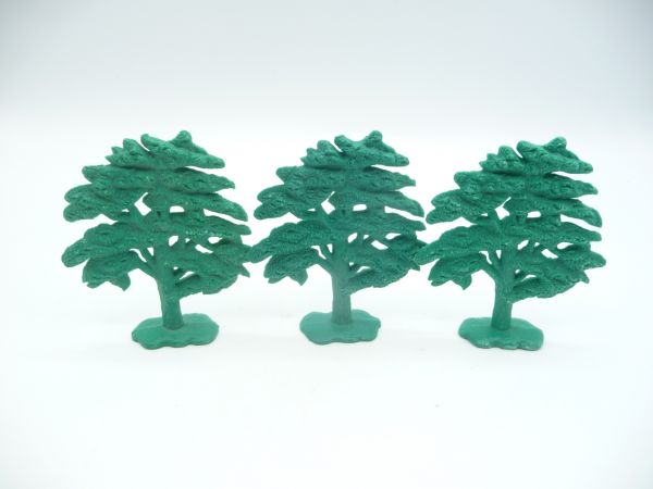Crescent 3 trees, one-piece, height 7,5 cm - suitable for Timpo Toys