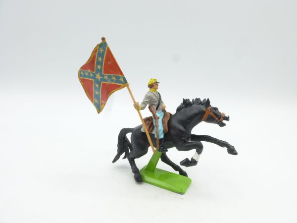 Britains Deetail Southerner riding with flag - rare horse