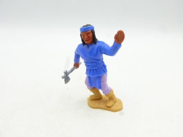 Timpo Toys Apache medium blue with tomahawk, standing