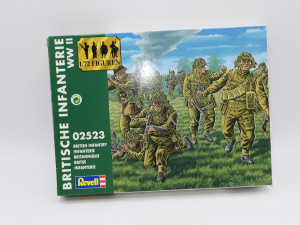 Revell 1:72 British Infantry WW II, No. 2523 - orig. packaging, on cast