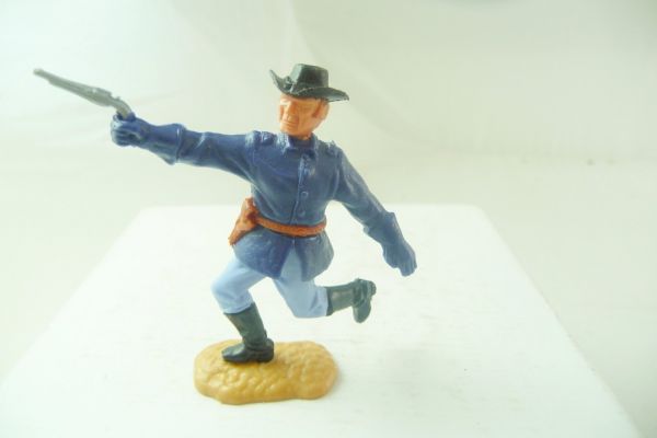 Timpo Toys Union Army soldier 3rd version running, officer with pistol