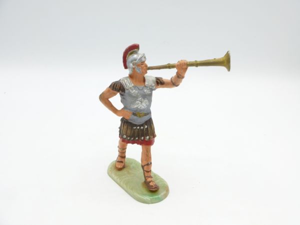 Elastolin 7 cm Tubabläser im Marsch, Nr. 8404, Bem. 2 - tolle Figur, unbeschädigt