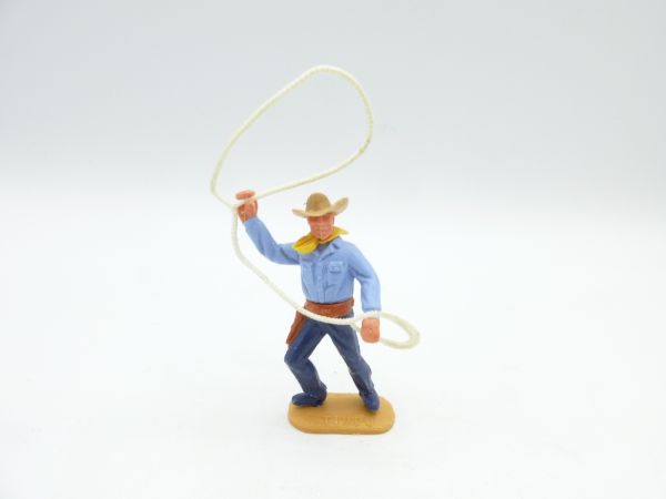 Timpo Toys Cowboy stehend mit weißem Lasso - schönes Unterteil