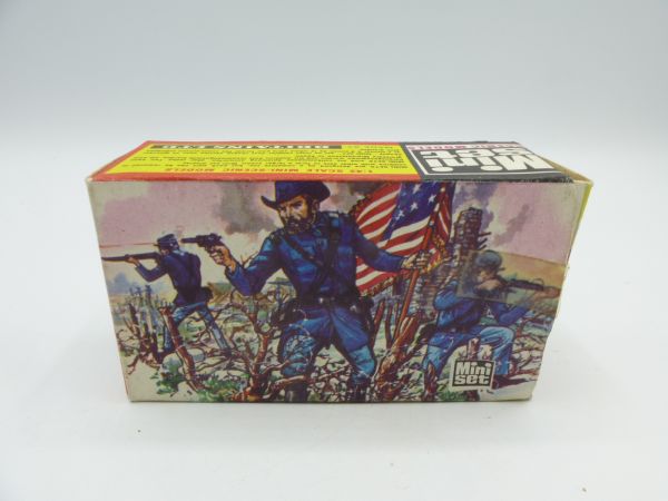 Britains MiniSet No. 1151 Federal Infantry - orig. packaging, 1 barbed wire element missing