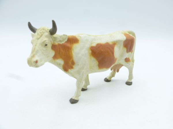 Elastolin Cow standing, white/brown